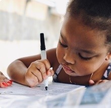 Child writing